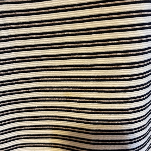 Talbots black, cream, gold stripes size small - Picture 4 of 4